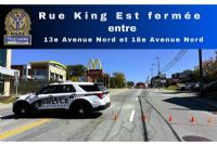 La rue King fermée